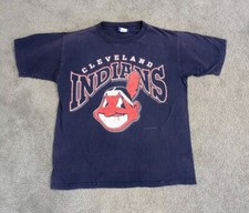 Vintage 1995 Cleveland Indians Chief Wahoo Big Logo T-Shirt Men  s Sz Small MLB
