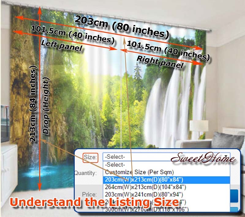 Zebra Ostrich Bicycle 3D Curtain Blockout Photo Printing Curtains Drape Fabric - Picture 6 of 12