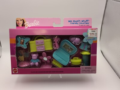 RARE Barbie So Much Stuff Trendy Touches laptop bear boombox Mattel 88815 