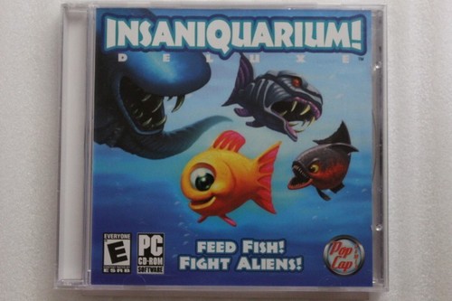 Insaniquarium Deluxe PC Sealed CD-ROM Feed Fish Fight Aliens | eBay
