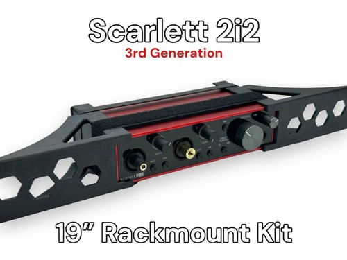 Rack Mount Kit for Scarlett 2i2 3rd Gen 1.5U 19” Studio Rack 4 Variations - Picture 2 of 9