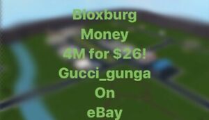 100 Legit Roblox Bloxburg Money 4mil For 26 Cheapest And Best On Ebay Ebay - roblox bloxburg logo