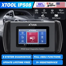USED XTOOL IP508 Full OBDII Functions 5 System Diagnostic Scanner Tool Auto VIN 