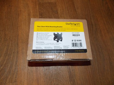 StarTech Thin Client Mount VESA Mounting Bracket ACCSMNT Black Durable