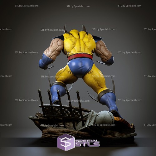 WOLVERINE X-MEN marvel Statue Kit modello resina 3D! UNPAINTED - Imagen 7 de 7