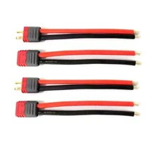 14AWG 4pcs 80mm Deans Connector Male Female T Plug Parallel Wire RC Lipo Battery