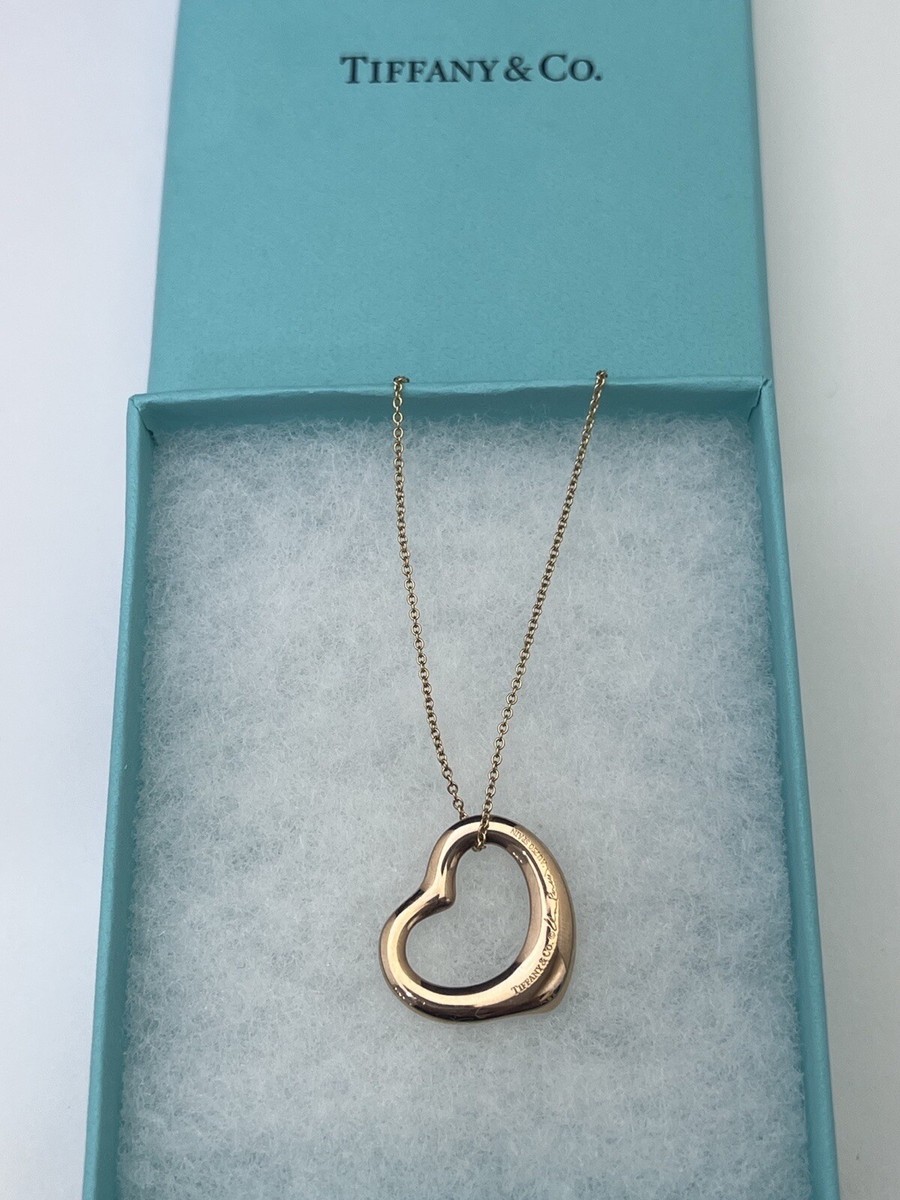 ネックレス・ペンダント Tiffany&Co. 60957436 K18RG ELSA PERETTI OPEN HEART PENDANT Elsa Peretti® Open Heart Pendant in Rose Gold, 7 mm
