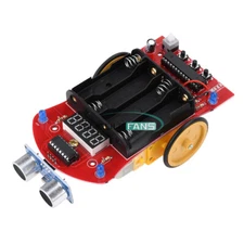 DIY Smart Car Kit MCU Ultrasonic Obstacle Avoidance Car Tracking Ranging Robot