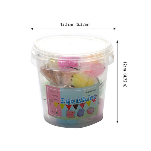 24pcs Squi shy Toy Cute Animal Antistress Ball Mochi Toy Stress Relief Toys - Zdjęcie 4 z 11