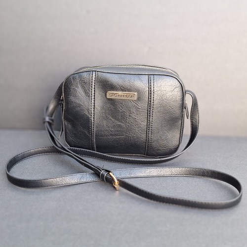 SAG HARBOR Purse Black Crossbody Handbag Good Condition