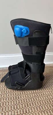 Ovation Medical Gen 2 Tall Walking Boot with Pneumatic Pump Black, Size Small