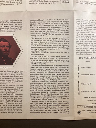 Vintage Chickamauga National Military Park Brochure In Georgia/Tennessee B46 - Bild 17 von 24