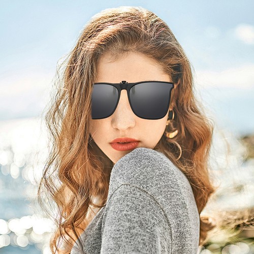 Clip On Sunglasses Over Prescription Glasses Polarized Flip-Up Sun Glasses UV - Picture 7 of 14