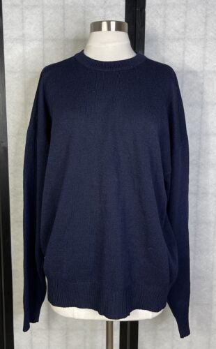 St John Navy Blue Sweater Size Large