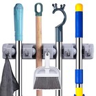 Mop And Broom Holder Wall Mount Cleaning Supplies Organizer For Closet Laundr.