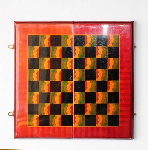 Schach / Dame Brettspiel Kassette aufklappbar - Bild 4 von 14