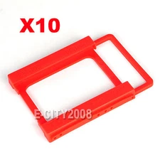 10PCS 2.5" to 3.5" SSD HDD Hard Disk Drive Mounting Adapter Caddy Rail Bracket