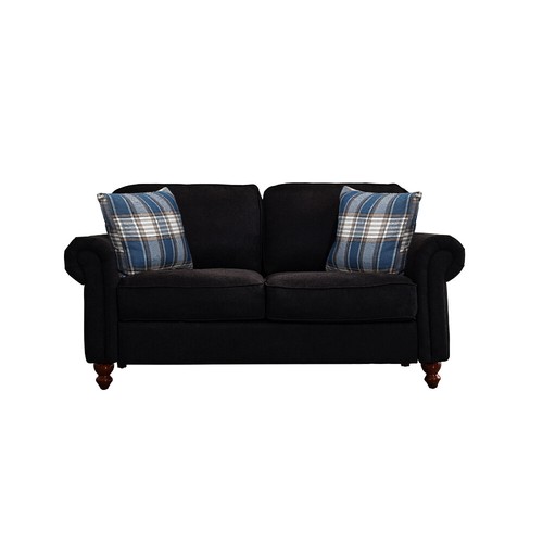 Luxury 2, 3 Seater Linen Fabric Couch Sofa Armchair with 2 Pillows Living Room - Picture 46 of 86