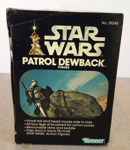 BRAND NEW VINTAGE 1983 STAR WARS PATROL DEWBACK IN TIGHTLY FACTORY SEALED BOX. - Picture 4 of 9