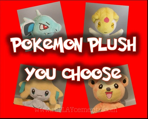 Pokemon Plush Stuff Animal Pokedoll Figure Toy Jakks Hasbro Tomy YOU CHOOSE