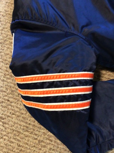 Giacca Bomber Vintage Starter Made in USA Raso NFL Chicago Bears Taglia L - Foto 11 di 11