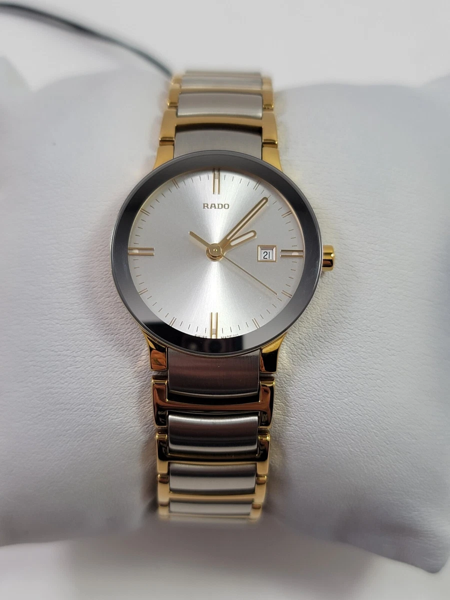 Rado Centrix Quartz Silver Dial Two Tone Stainless Steel Ladies