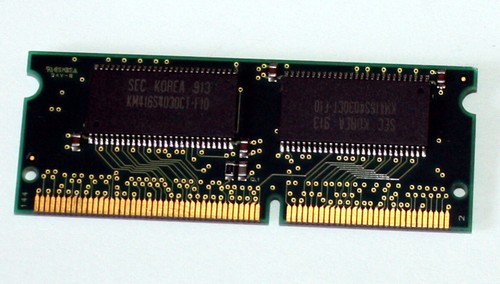 32 MB 144-pin SO-DIMM PC-66 SD-RAM 3.3V 'Samsung KMM466S424CT-F0' - Imagen 2 de 2