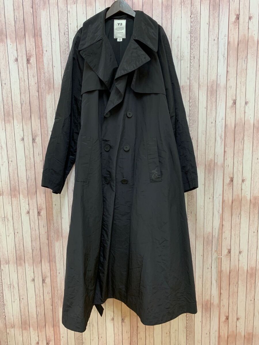 y3 】Y3 Adidas W CLASSIC NYLON LONG TRENCH COAT Nylon trench y3 】Y3 Adidas W CLASSIC NYLON LONG TRENCH COAT Nylon trench