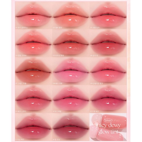 DASIQUE Juicy Dewy Glow Tint 4g 14colors 2025 NOWY K-Beauty - Zdjęcie 3 z 29