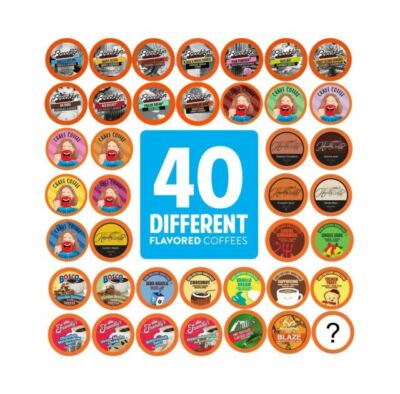 Two Rivers Coffee Flavored Coffee Pods Compatible with Keurig K Cup 40 Count