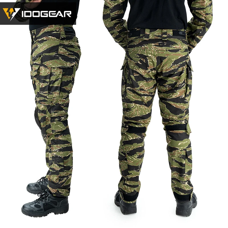 Pantalones de Combate IDOGEAR G3 con Rodilleras Pantalones de Asalto Pantalones Militares Foto 3 de 4