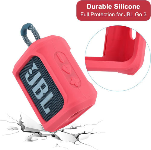 Silicone Case for JBL Go 3 Portable Speaker with Removable Strap for Bike Golf C - Bild 2 von 9