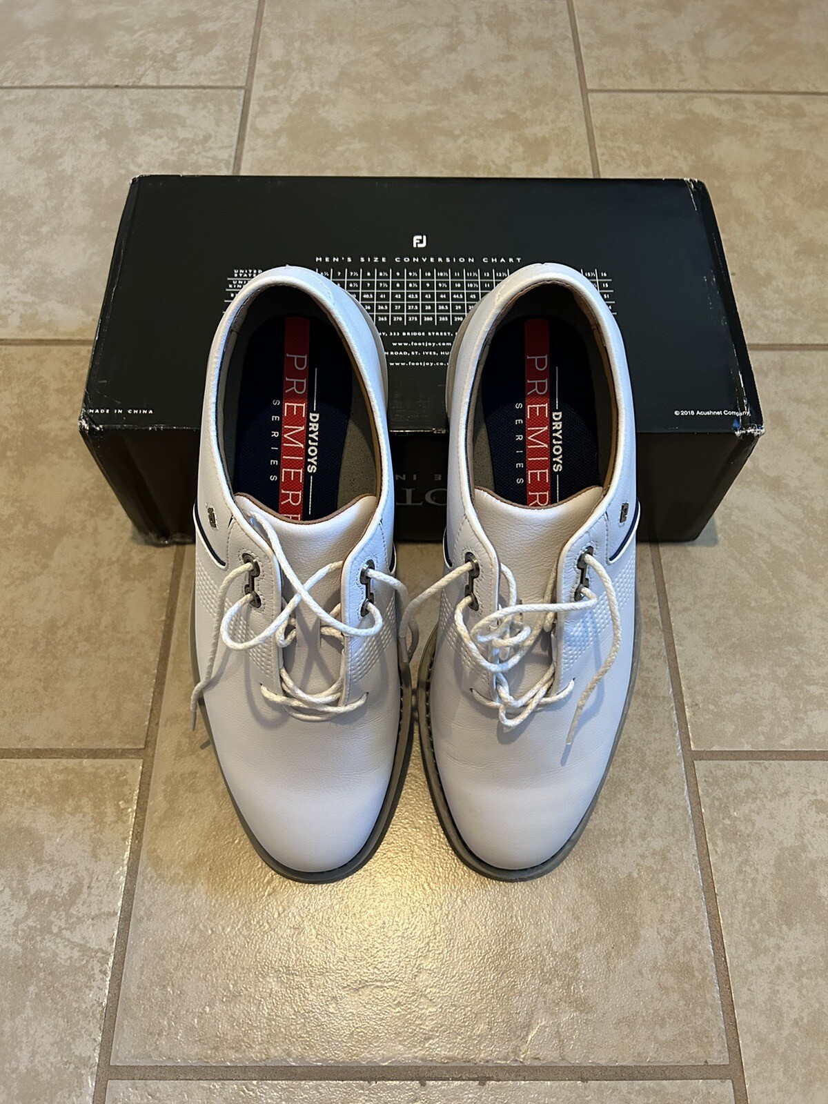 Men’s Footjoy Premiere Flint Spikeless Golf Shoes Size 9.5 eBay