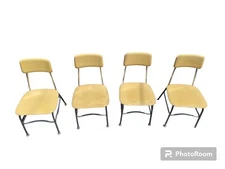 Vtg Modern MCM Heywood Wakefield Hey Woodite Childs School Chair Lot Of 4