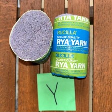 Vtg Bucilla Rya Yarn 90 Wool Latch Hook 4 Lot Of 2 Gray 128