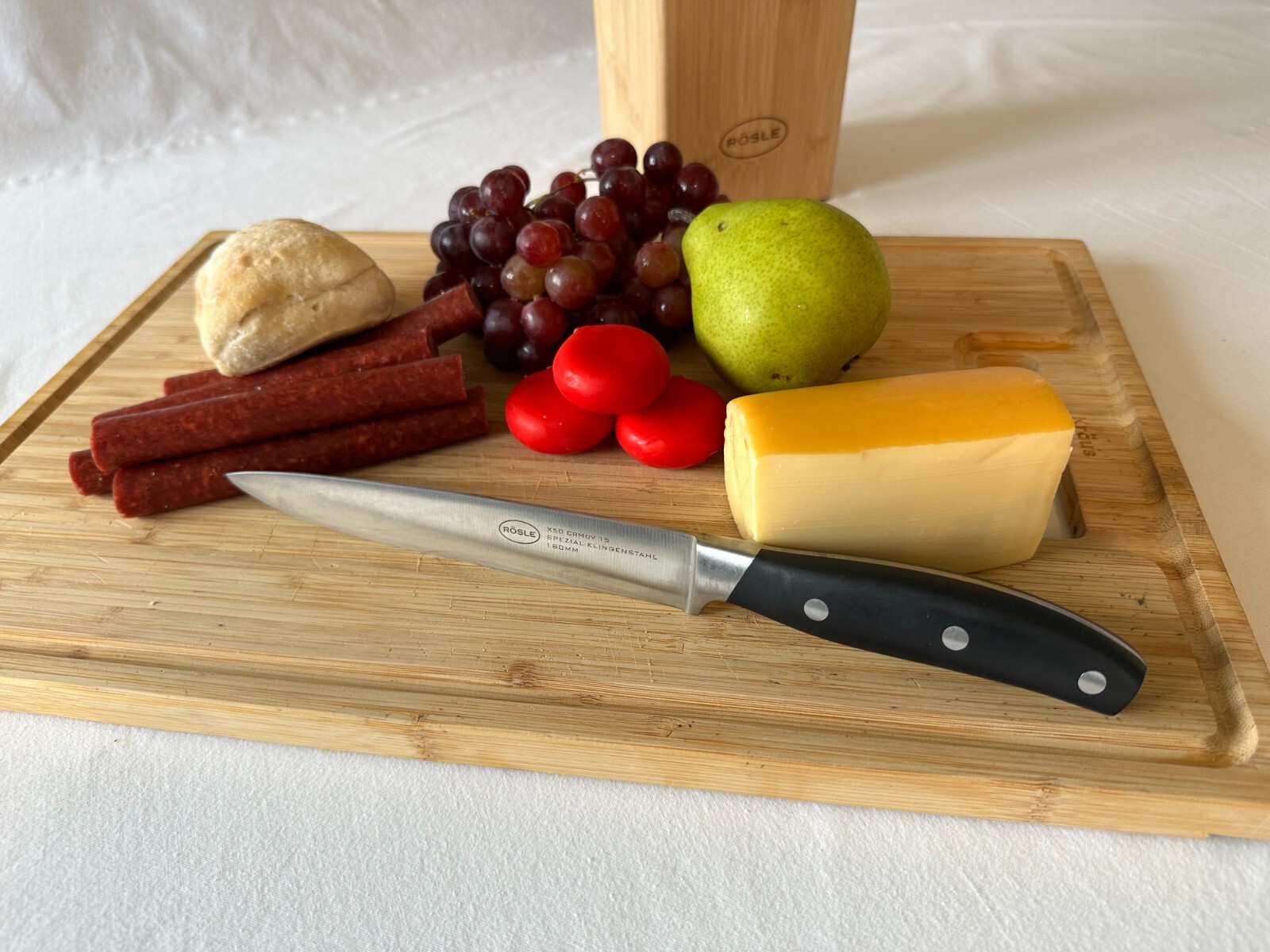 Rosle German Made Knife Set with Block Includes 5 Knives and Kitchen