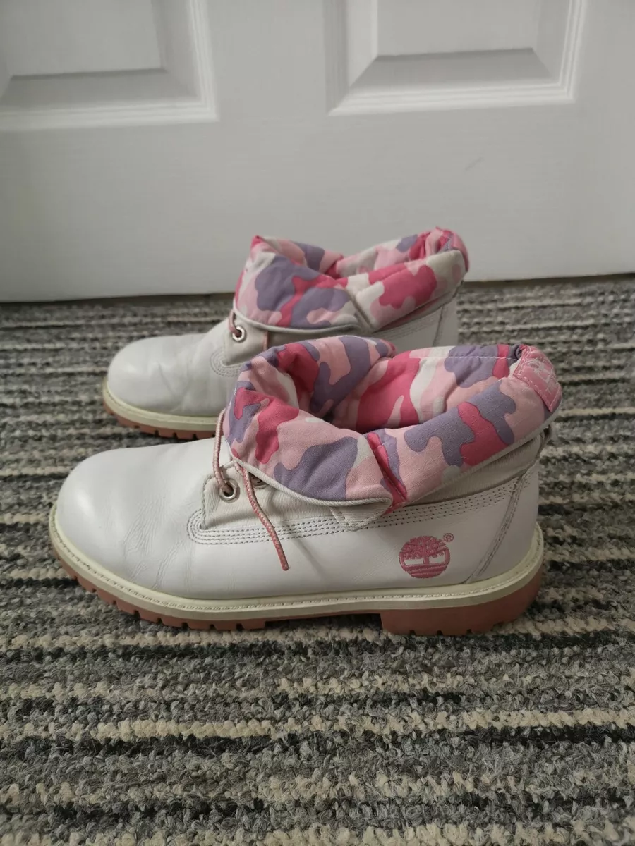 Pink and cheap white timbs