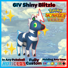 ✨Shiny Blitzle 6IV✨ Pokemon Scarlet & Violet 🚀Fast🚀Indigo Disk DLC