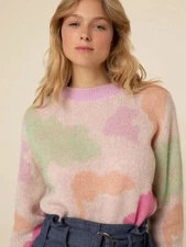 Anthropologie FRNCH Paris Nile Oversized Pullover Mohair Blend Sweater Sz L