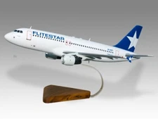 Airbus A320 Flitestar Desk Wood Airplane New Model Large Scale 1/100