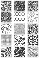 Hero Arts Poly Clear Stamps 4  x 6  New Texture Blocks 748