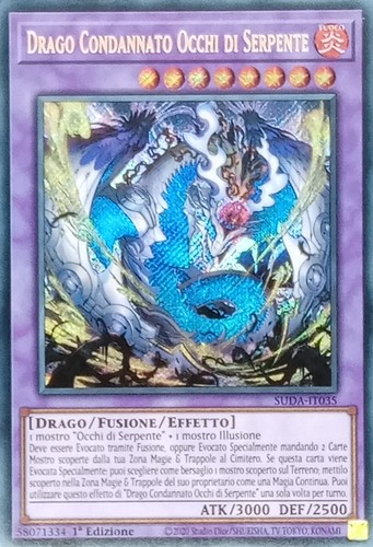 Drago Condannato Occhi di Serpente - Rara Segreta - SUDA-IT035 - Italiano - NM - Picture 1 of 1