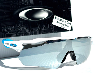 NEW Oakley RADAR EV PATH White POLARIZED Galaxy Chrome Lens