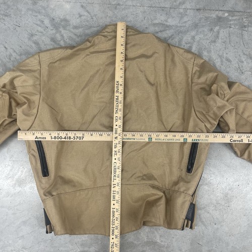 Vanson Leathers Suzuki Cordura Quad Runners Riding Jacket Tan Size L - Picture 10 of 13