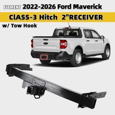 Steel Rear Bumper Impact Bar For 2022-2026 Ford Maverick Wtow Pkg Trailer Hitch