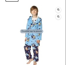 Bluey Boys 3-Piece Robe and Pajama Set NEW Size 8