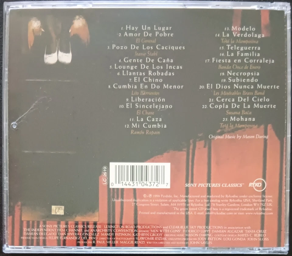 Various ‎– Men With Guns (Hombres Armados) - 1998 CD and cover VG+ - Image 2 of 3