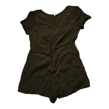 Small Black Short Sleeve Romper flaw