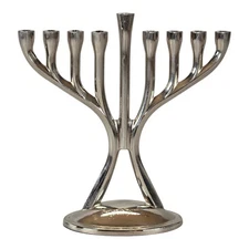 Hanukkah Polished Modern Menorah Rite Lite Ltd Small Lightweight