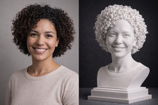 3D Portrait Büste nach Foto personalisiert M...